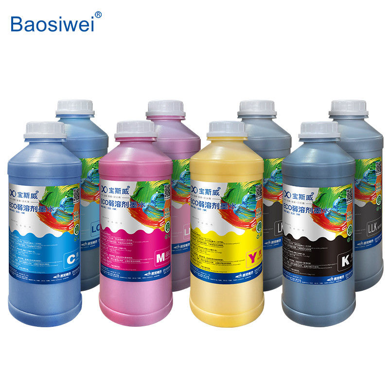 Baosiwei Eco Solvent Ink nadaje się do różnych głów druku / 8 kolorów