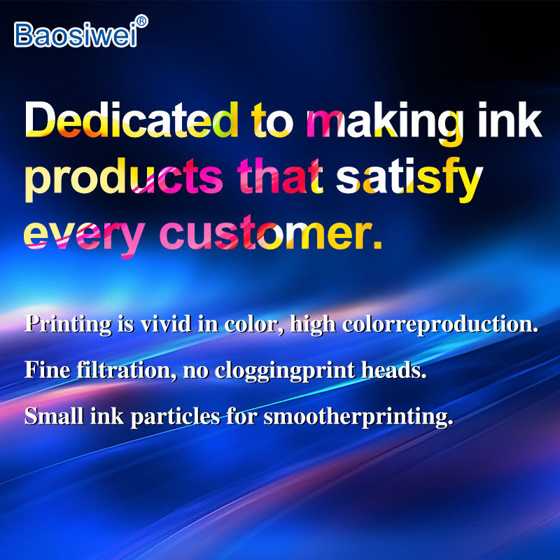 Baosiwei Eco Solvent Ink nadaje się do różnych głów druku / 8 kolorów
