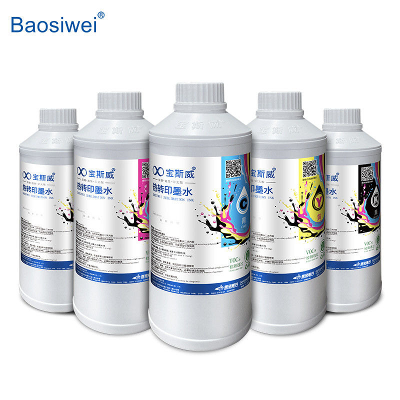 Baosiwei CMYK Atrament cieplny C, M, Y, K 1000 ml do płynnego druku