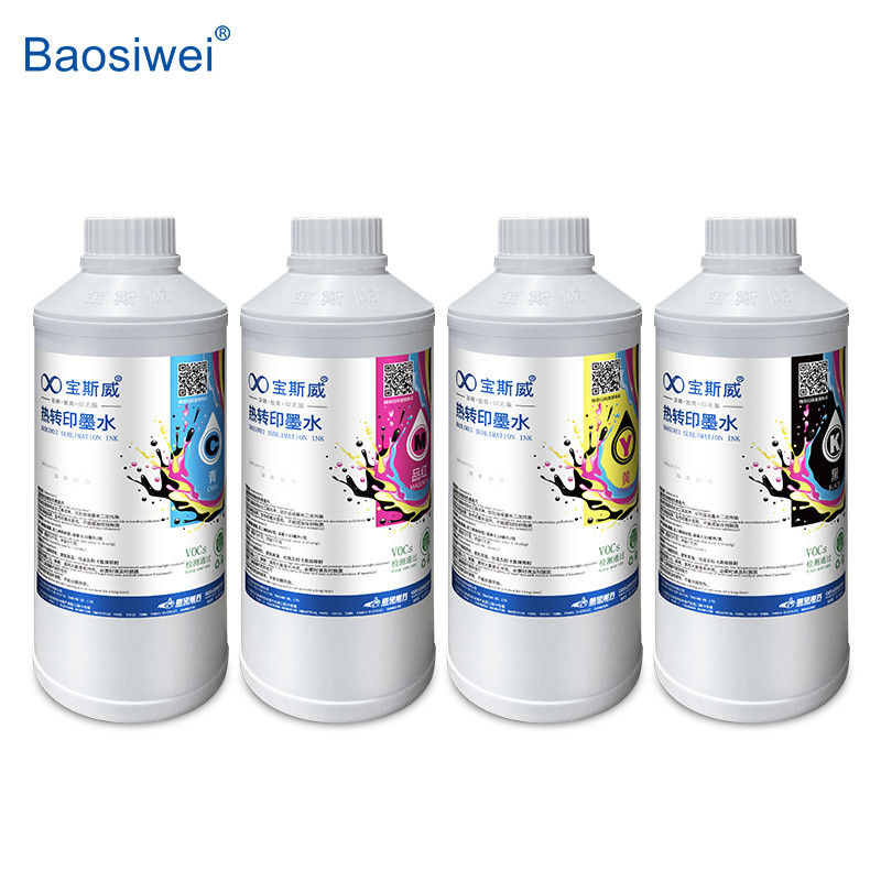 Baosiwei CMYK Atrament cieplny C, M, Y, K 1000 ml do płynnego druku